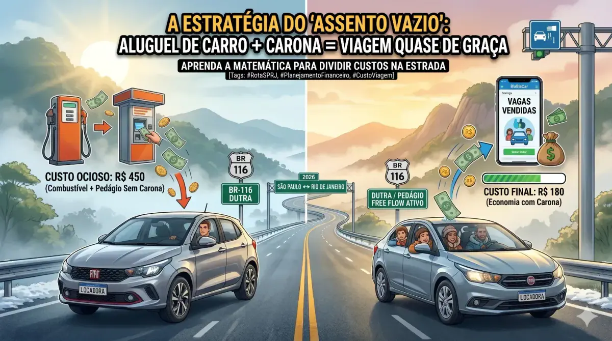 A Estratégia do 'Assento Vazio': Como Alugar um Carro e Viajar Quase de Graça