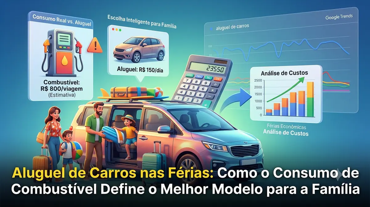 Aluguel de Carros nas Férias de Julho: Como o Consumo de Combustível Pode Anular a Diária Barata