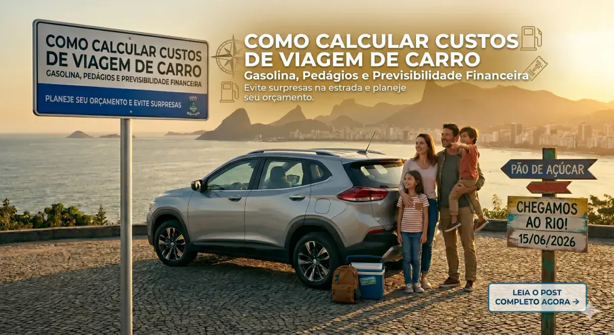 Como Calcular Custos de Viagem de Carro: Gasolina, Pedágios e Previsibilidade Financeira