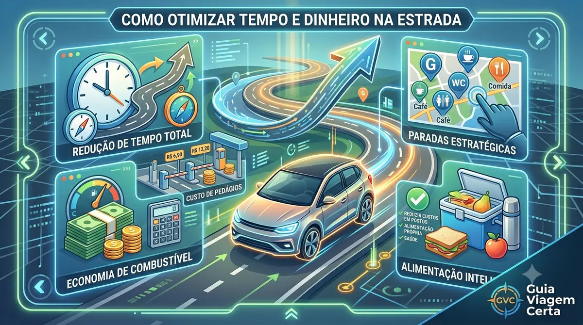 Como Otimizar Tempo e Dinheiro na Estrada: Logística de Paradas, Alimentação e Combustível